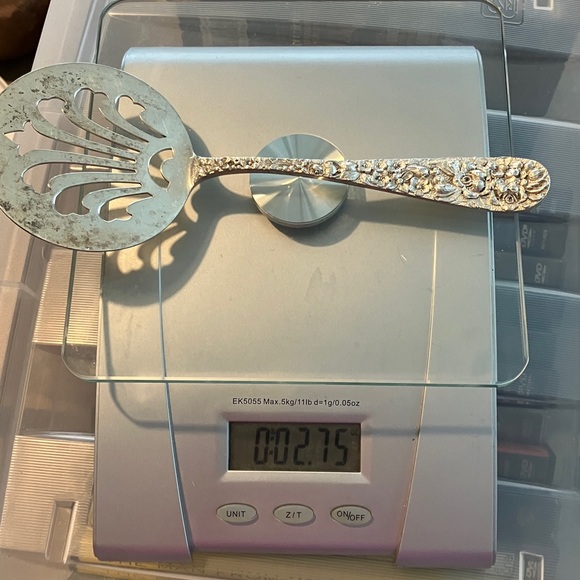 Vintage Stieff Rose Sterling Hot Cake Server 2.75 oz - Picture 9 of 10